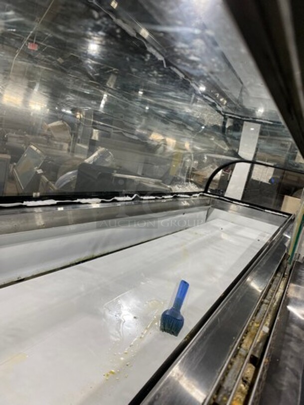 Leader Commercial Refrigerated Bakery/Deli Case! With Slanted Front Glass! With Sliding Rear Access Doors! All Stainless Steel Body! WORKING WHEN REMOVED! Model: SDL72SC SN: AA06M2315 115V 60HZ 1 Phase - Image 8 of 9