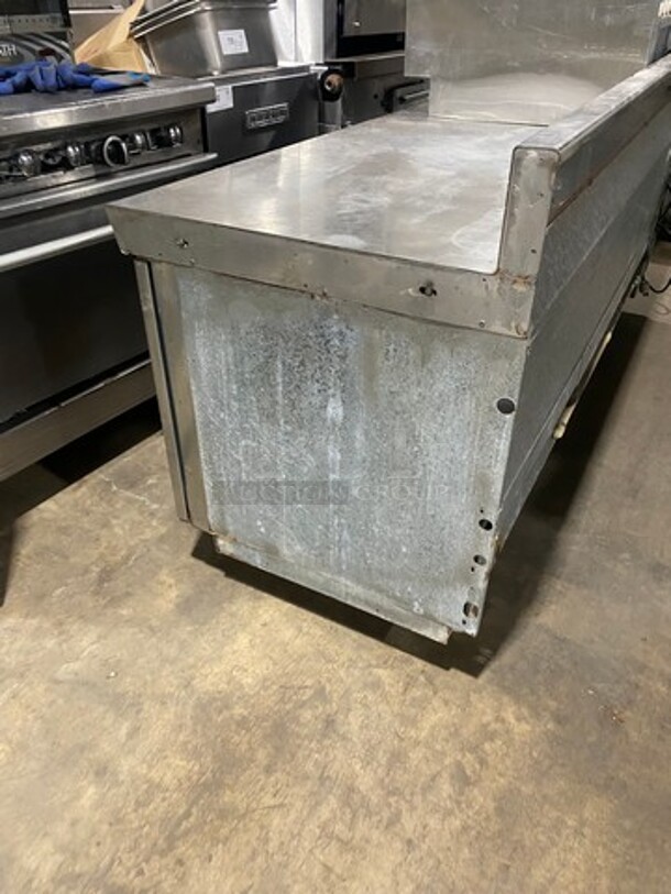 NICE! Delfield Commercial Worktop/ Lowboy Cooler! With Backsplash! With 2 Door And 2 Drawer Storage Space Underneath! All Stainless Steel! On Casters! Model: V1868428 SN: 67620202M 115V 60HZ 1 Phase - Image 2 of 9