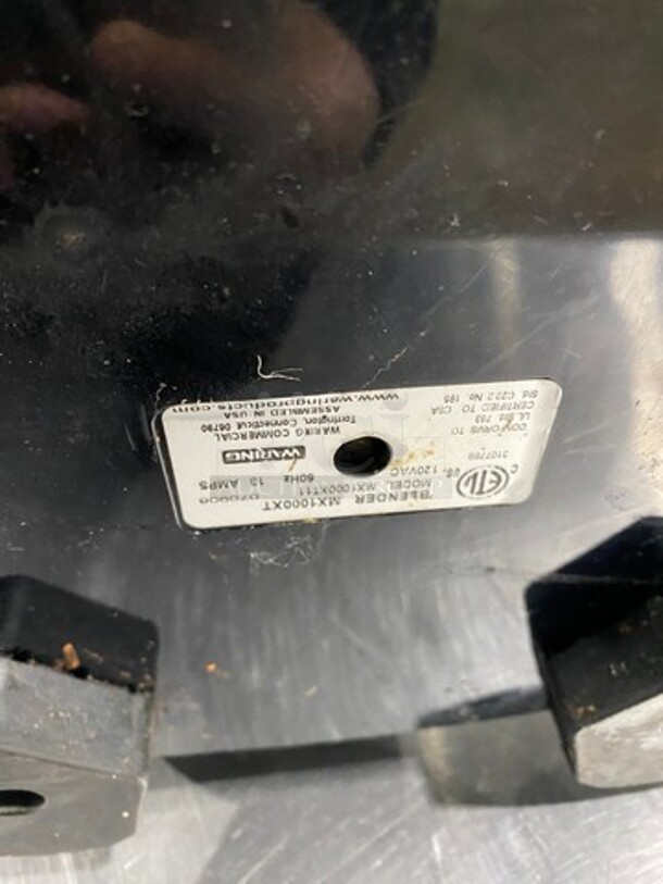 Waring Commercial Countertop Blender! BASE ONLY! Model: MX1000XT SN: 070906 120V - Image 7 of 8