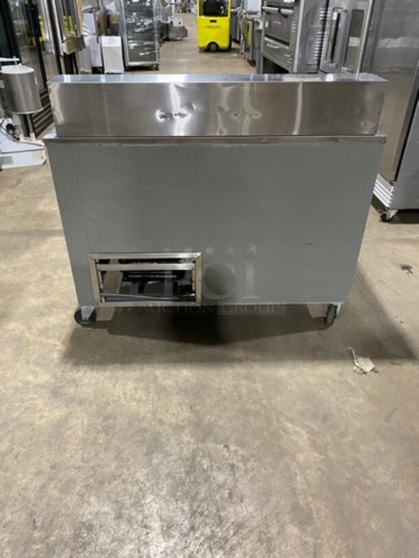 2013 Cool Tech Commercial Refrigerated Sandwich Prep Table! With 2 Door Storage Space Underneath! All Stainless Steel! On Casters! Model: CMPH48BM SN: 115734 120V - Image 3 of 8