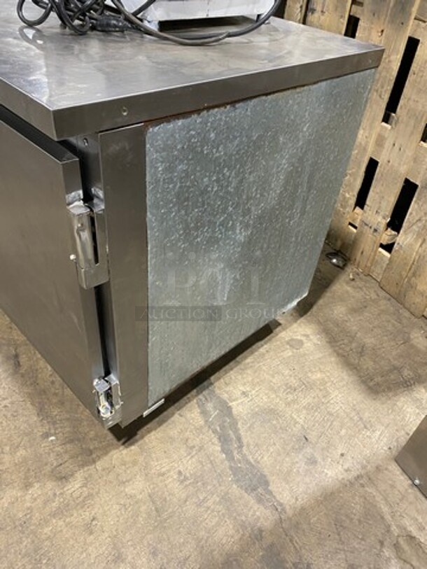 Leader Commercial Refrigerated 2 Door Lowboy! With Poly Coated Rack! All Stainless Steel! On Casters! Model: LB48SC SN: PW11M1802B 115V 60HZ 1 Phase - Image 4 of 8
