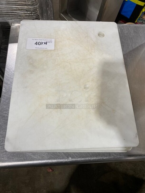 White Poly Cutting Boards! 4x Your Bid!