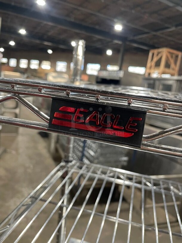 Eagle Commercial Work/Prep Table! With Overhead And Underneath Storage Racks! All Stainless Steel! On Legs! - Image 6 of 6