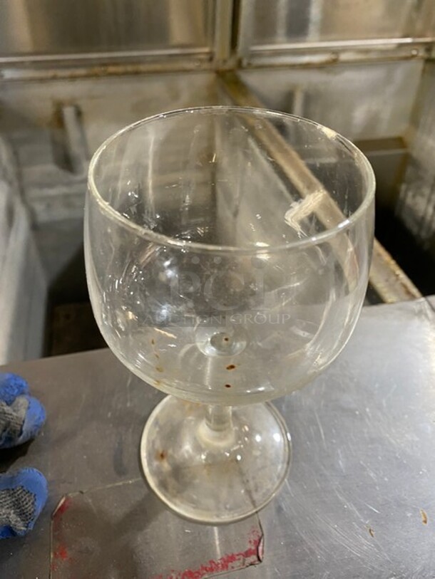 ALL ONE MONEY! Stemmed Wine Glasses! Includes Poly Cup Crate! - Image 2 of 3