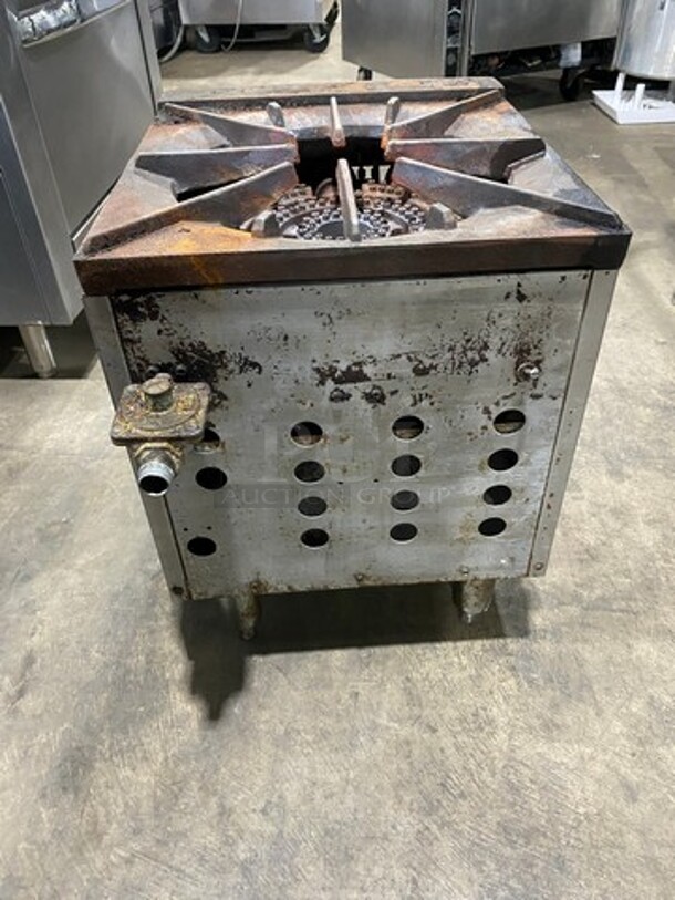 Royal Commercial Gas Powered Single Burner Stock Pot Range! Stainless Steel! On Legs! - Image 4 of 7