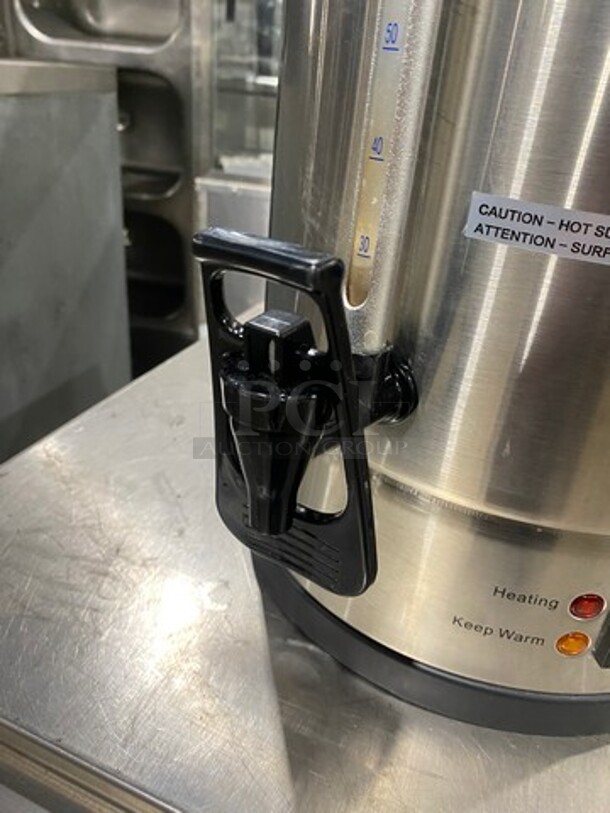 NICE! SYBO COFFEE PERCOLATOR
Stainless Steel MODEL SRCP100C 60Hz, 1500W, - Image 6 of 8