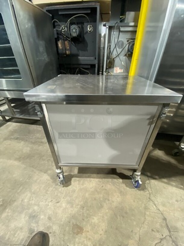 Commercial Portable Cashier Station! All Stainless Steel! On Casters! - Image 2 of 7