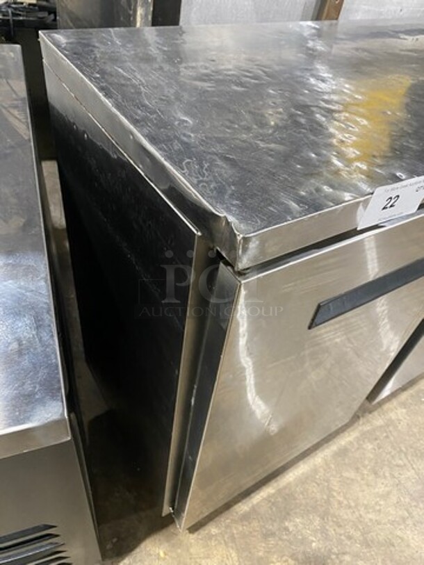 Commercial 2 Door Bar Back Cooler! With Solid Doors! All Stainless Steel! On Legs! - Image 2 of 8