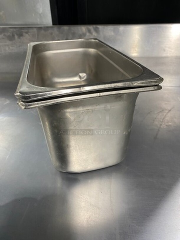 Commercial Steam Table/ Prep Table Food Pans! All Stainless Steel! 2x Your Bid! - Image 2 of 4