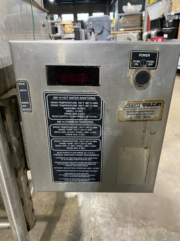 Hobart Commercial Pass-Through Dishwasher! All Stainless Steel! On Legs! - Image 6 of 12