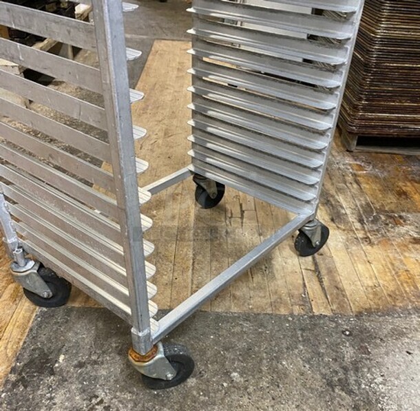 Metal Commercial Pan Transport Rack on Commercial Casters! - Image 4 of 4