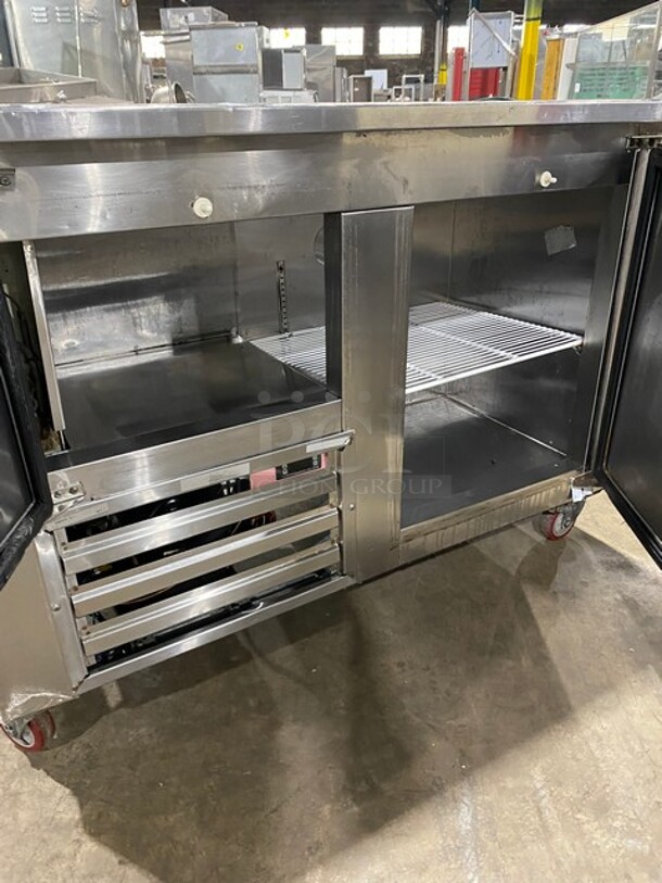 Cool Tech Commercial 2 Door Lowboy/ Worktop Cooler! Stainless Steel! On Casters! - Image 5 of 8