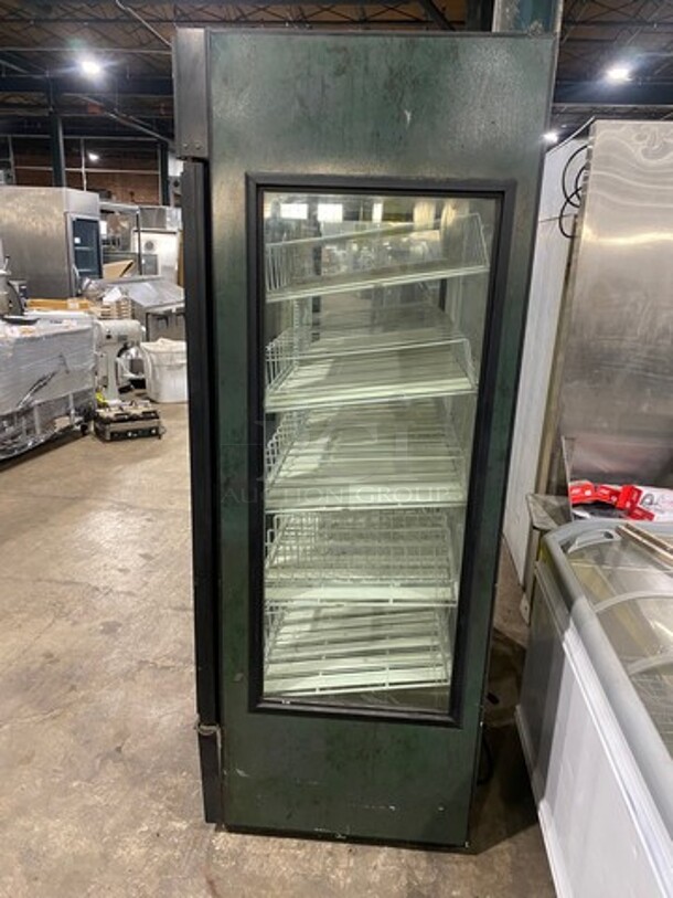 NICE! True Commercial 2 Door Reach In Cooler Merchandiser! With View Through Doors And Sides! With Poly Beverage Racks! Model: GEM49 SN: 14438952 115V 60HZ 1 Phase - Image 3 of 9