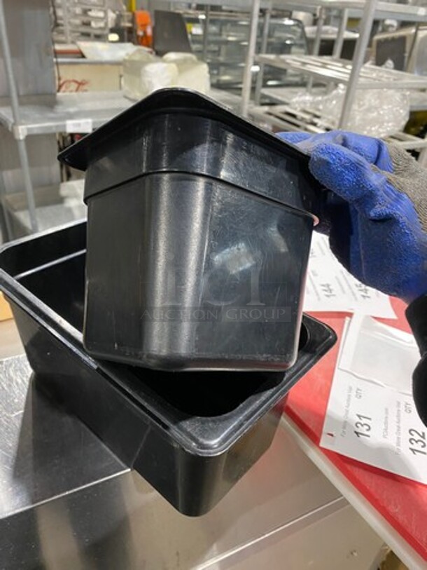 Cambro Assorted Size Black Poly Food Containers! 3x Your Bid! - Image 6 of 7