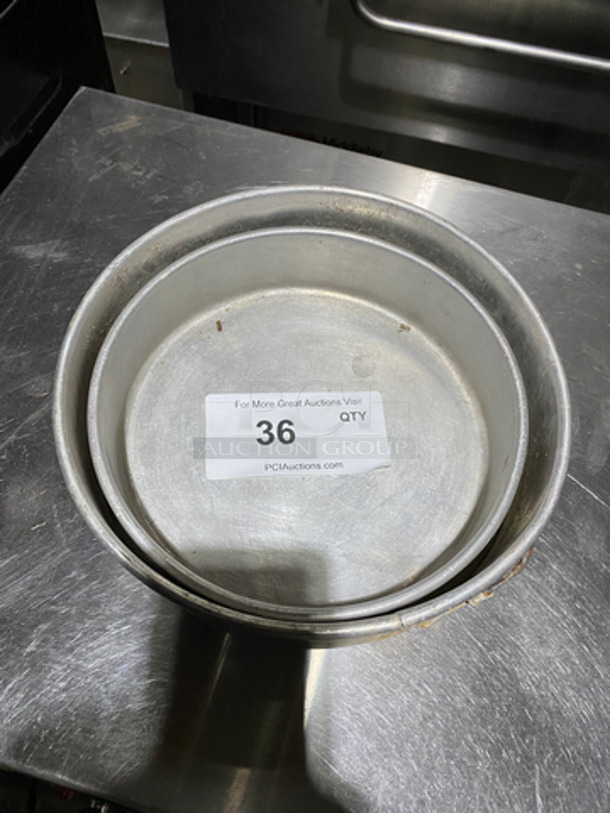 ALL ONE MONEY! Various Size Round Metal Baking Pans! - Image 1 of 4