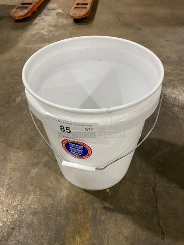 ALL ONE MONEY! MISCELLANEOUS! Heavy Duty White Poly Bucket, Blue Poly Rapi-Kool Rapid Cooling Paddle And Poly Coated Basket! - Image 4 of 4