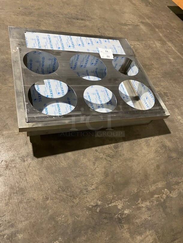 NICE! All Stainless Steel 6 bay Drop in Steam Table Insert! - Image 3 of 7