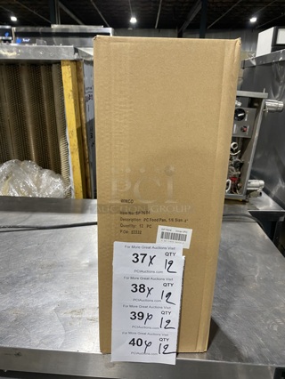 NEW! WINCO Food Pan 1/6 size 4" Model SP7604 12X Your Bid! 