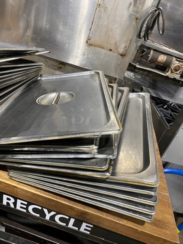 ALL ONE MONEY! Stainless Steel Steam Table/ Prep Table Food Pan Lids! - Image 4 of 5