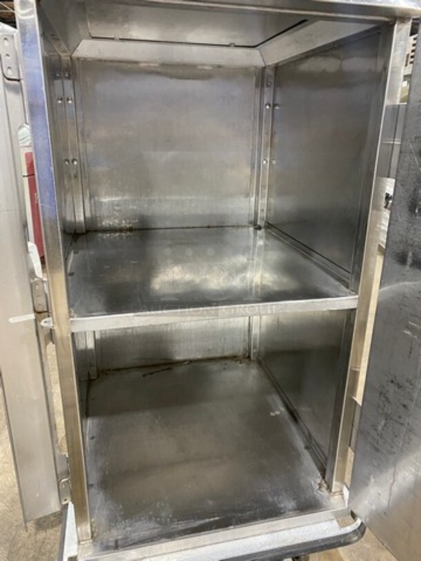 Jones Zylon Commercial Single Door Dry Food Transport Cart! All Stainless Steel! On Casters! Model: ETCUA7 SN: 133831101 - Image 5 of 6