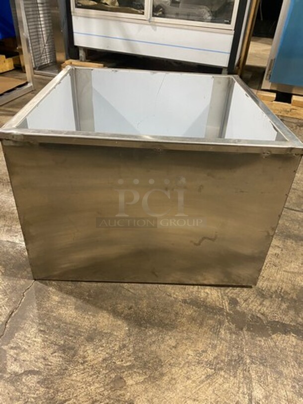 NEW! Commercial Drop In Ice Bin! Solid Stainless Steel! - Image 2 of 6