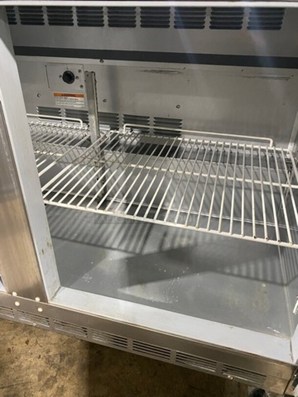 Beverage Air Commercial 2 Door Lowboy/Worktop Cooler! All Stainless Steel! On Casters! Model: WTR48A SN: 10106230 115V 60HZ 1 Phase - Image 5 of 8