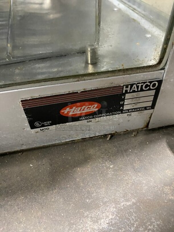 Hatco Commercial Countertop Heated Pizza Holding/Display Cabinet Merchandiser! With Pizza Holder Rack! With Front & Rear Access Doors! Glass All Around! Stainless Steel Body! Model: FST2X! 120V! - Image 7 of 8