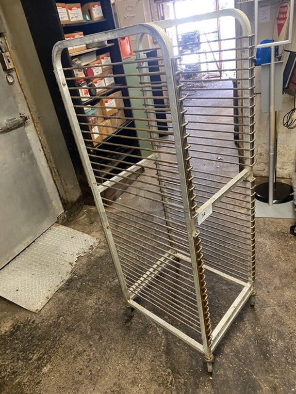 Metal Commercial Pan Transport Rack on Commercial Casters! - Image 2 of 4