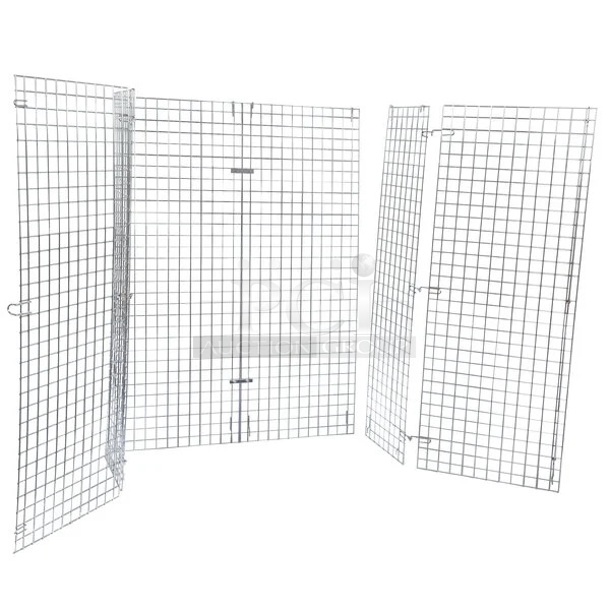 BRAND NEW SCRATCH & DENT! Regency NSF Chrome Wire Security Cage - 18" x 48" x 61" - Image 3 of 7