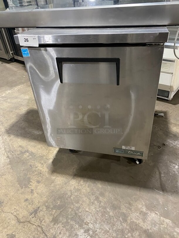 LATE MODEL! 2019 True Commercial Single Door Lowboy/Worktop Freezer! All Stainless Steel! On Casters! With New Compressor! Model: TUC27FHC SN: 9722430 115V 60HZ 1 Phase