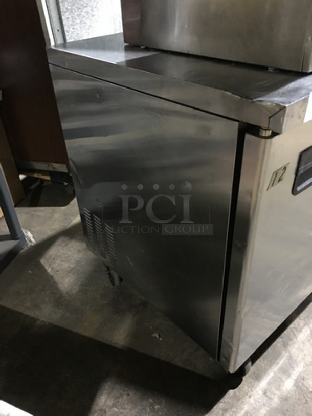 Blue Air Commercial Refrigerated Low Boy/Worktop Cooler! With 2 Door Underneath Storage! All Stainless Steel! On Casters! Model: BAUR2 SN: KZZBAUR2-0003 115V 60HZ 1 Phase - Image 4 of 7