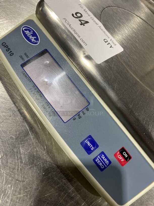 Globe Countertop Electric Food Scale! Model: GPS10 SN: 8037812 - Image 5 of 6