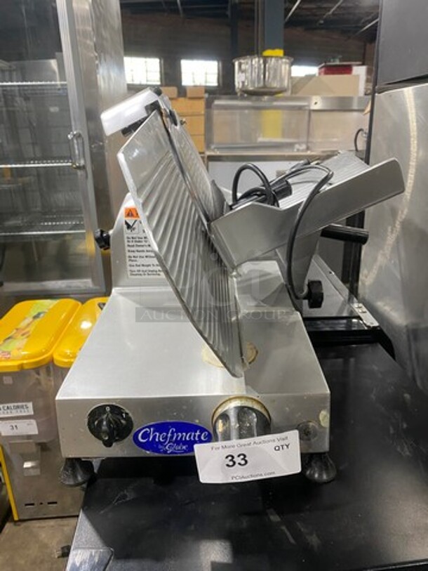 Globe Commercial Countertop Deli/ Meat Slicer! All Stainless Steel! Model: GC12 SN: 134262 115V 60HZ 1 Phase - Image 1 of 8