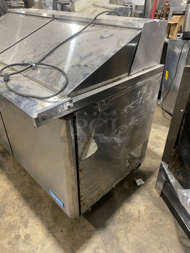 Turbo Air Commercial Refrigerated Mega Top Sandwich Prep Table! With 2 Door Storage Space Underneath! All Stainless Steel! On Casters! Model: MST6024 SN: KMM6TB7391 115V - Image 2 of 9