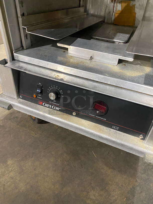 Cres Cor Commercial Insulated Warming/Proofing Cabinet! With 2 Half Doors! Holds Full Size Trays! All Stainless Steel! On Casters! Model: 5495039 SN: HJHK5125 120V 60HZ 1 Phase! Not Tested!  - Image 6 of 8
