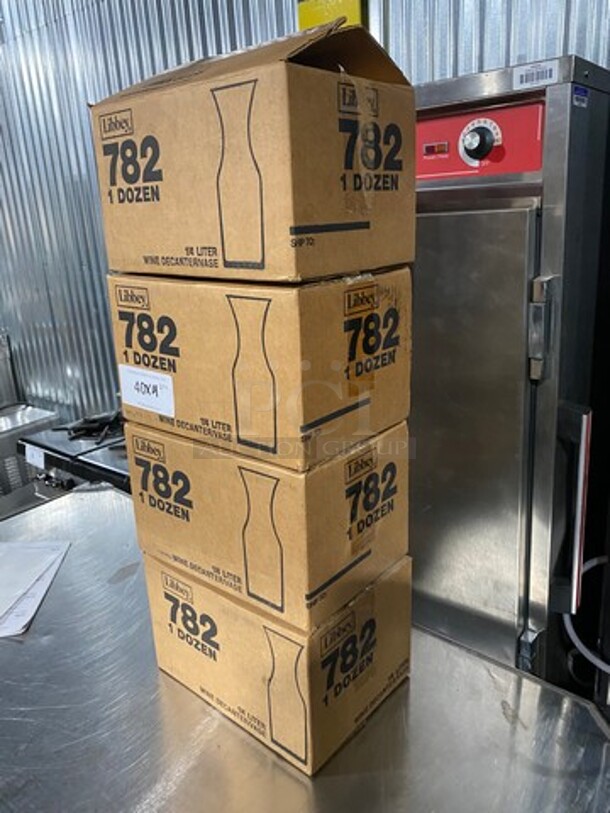 NEW! IN THE BOX! Libbey 1/4 Liter Wine Vase! 4x Your Bid! A Dozen Vases Per Box, 4 Boxes Total! - Image 2 of 7