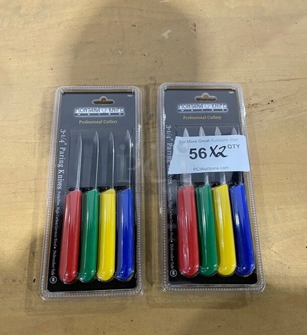 NEW! Montana Knife Works 3-1/4" Paring Knives! 2x Your Bid! - Image 1 of 5