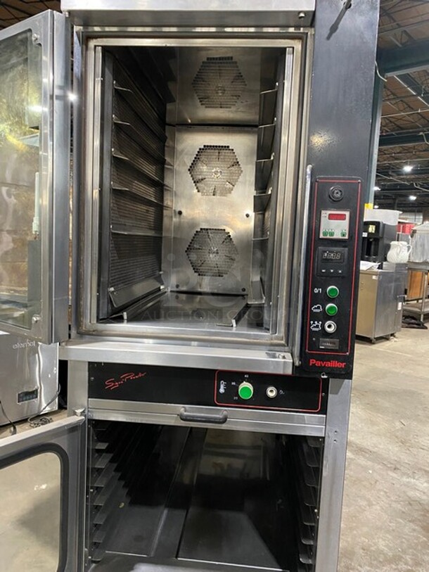 Pavailler Commercial Full Size Baking Oven With Proofer! With Steam Line! Top For Baking & Bottom For Proofing! All Stainless Steel! On Legs! Model: T8LG SN: 2647 208/240V 60HZ 3 Phase - Image 5 of 12