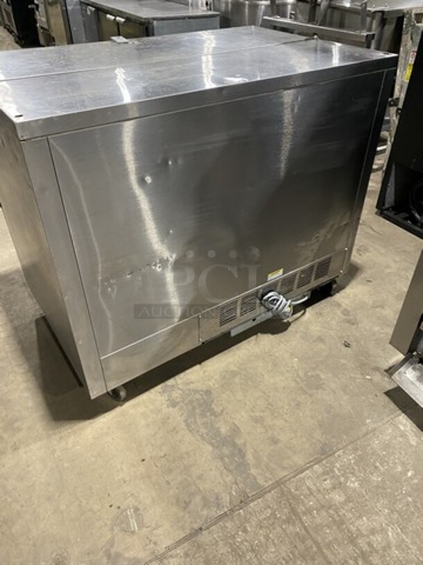 Beverage Air All Stainless Steel Refrigerated Milk Cooler! Model SM49N  Serial 7710268! 115V 1Phase! On Casters!  - Image 4 of 7