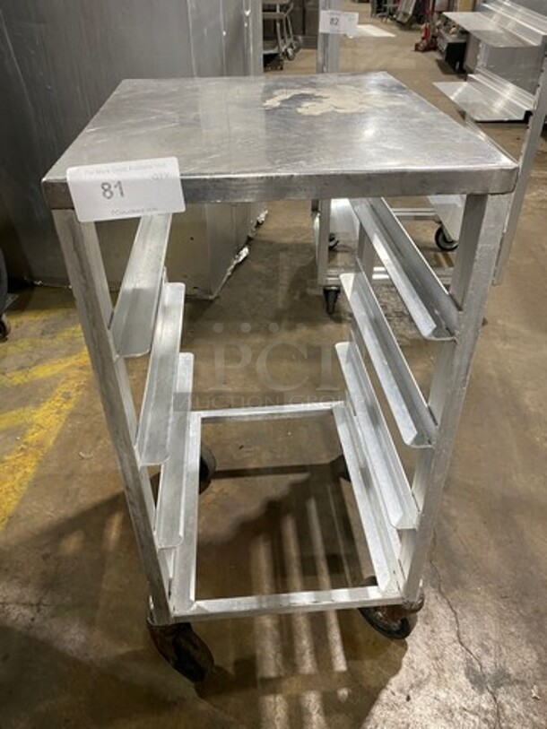 Metal Commercial Pan Transport Rack! On Casters! 