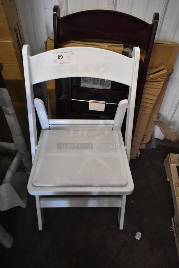 2 BRAND NEW SCRATCH AND DENT! Folding Chairs. 2 Times Your Bid! - Image 2 of 4