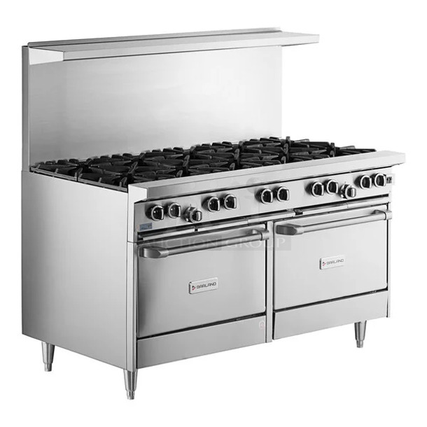 BRAND NEW SCRATCH AND DENT! 2023 Garland G60-10CC Stainless Steel Commercial Natural Gas 10 Burner 60