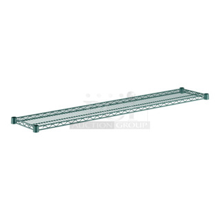 2 BRAND NEW SCRATCH AND DENT! Regency 460EG1260 12" x 60" NSF Green Epoxy Wire Shelf. 2 Times Your Bid!