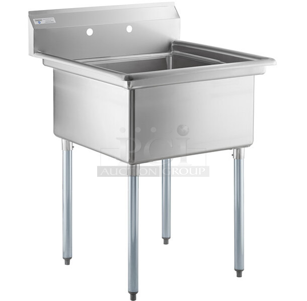 BRAND NEW SCRATCH AND DENT! Steelton 522CS12424 Stainless Steel One Compartment Commercial Sink without Drainboard - 24