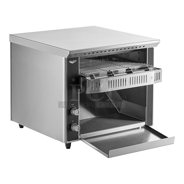 BRAND NEW SCRATCH AND DENT! Vollrath 922120350 Stainless Steel Commercial Countertop JT1 Conveyor Toaster with 1 1/2