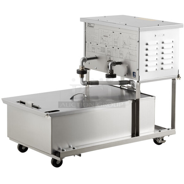 BRAND NEW SCRATCH AND DENT! 2024 Pitco Frialator P14 Stainless Steel Commercial Portable Fryer Oil Filter Machine. 120 Volts, 1 Phase.  - Image 1 of 8