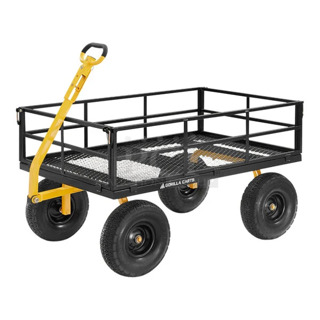 BRAND NEW SCRATCH AND DENT! Gorilla GOR1400-COM 1,400 lb. Heavy-Duty Steel Utility Cart. May Be Missing Pieces. 