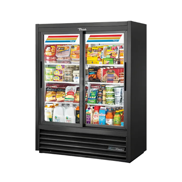 BRAND NEW! 2021 True GDM-41SL-60-HC-LD Metal Commercial 2 Door Reach In Cooler Merchandiser w/ Poly Coated Racks. 115 Volts, 1 Phase. Tested and Working! - Image 1 of 9