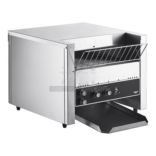 BRAND NEW SCRATCH AND DENT!  Vollrath JT3 Stainless Steel Commercial Countertop Electric Powered Conveyor Oven Toaster. 208 Volts, 1 Phase.  - Image 1 of 7