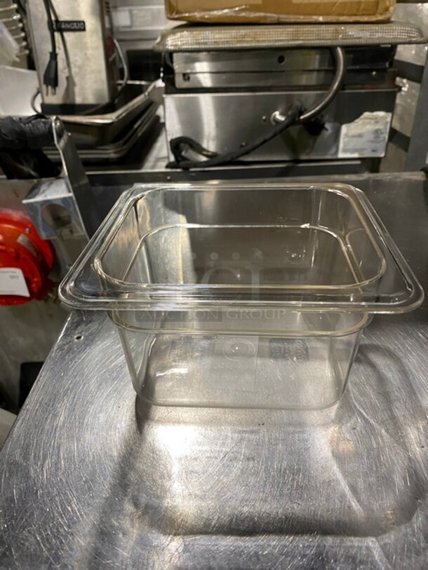 NEW In Box! Winco 12Pc 1/6 Size Polycarbonate Clear Food Pans!  - Image 3 of 6